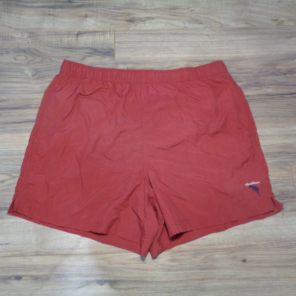 Caribbean Roundtree & Yorke Size Small Red New Men's Swim Trunks Swimsuit